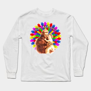 Saint Anthony of Padua the darling of the baby Jesus Long Sleeve T-Shirt